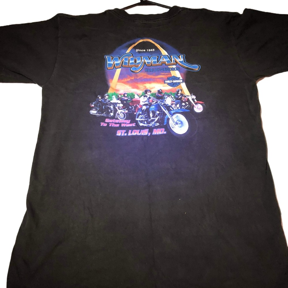 Harley-Davidson Widman T-shirt. Short sleeve/ black in color size large